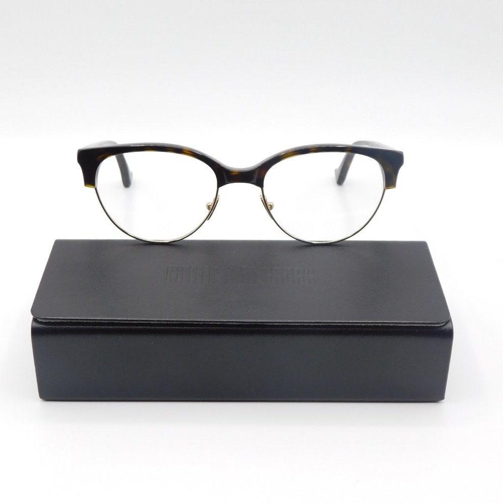 NEW CUTLER AND GROSS OF LONDON CGOP-1156-DT07 DARK TORTOISE CAT EYE EYEG… - Picture 2 of 12